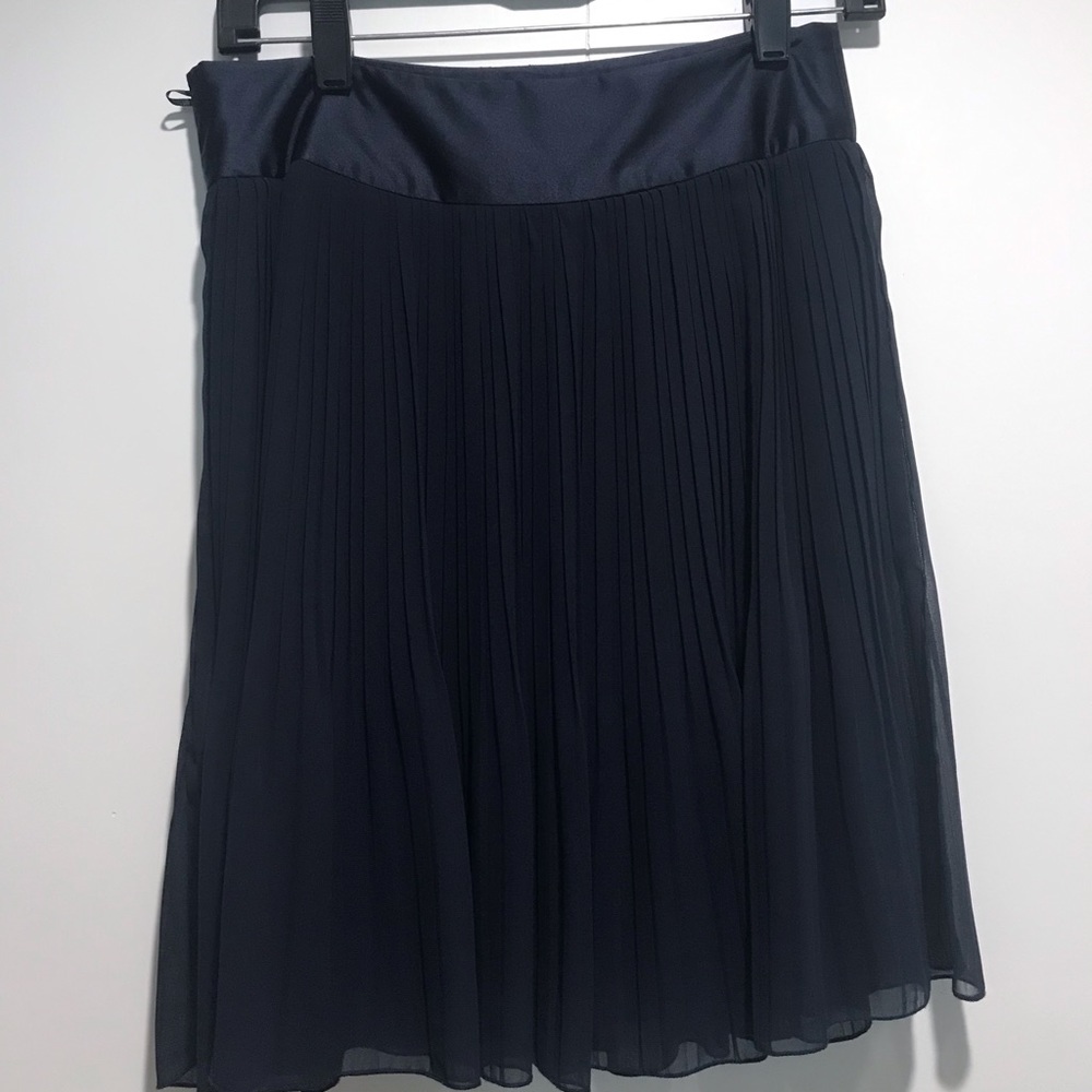 Beautiful navy pleated skirt